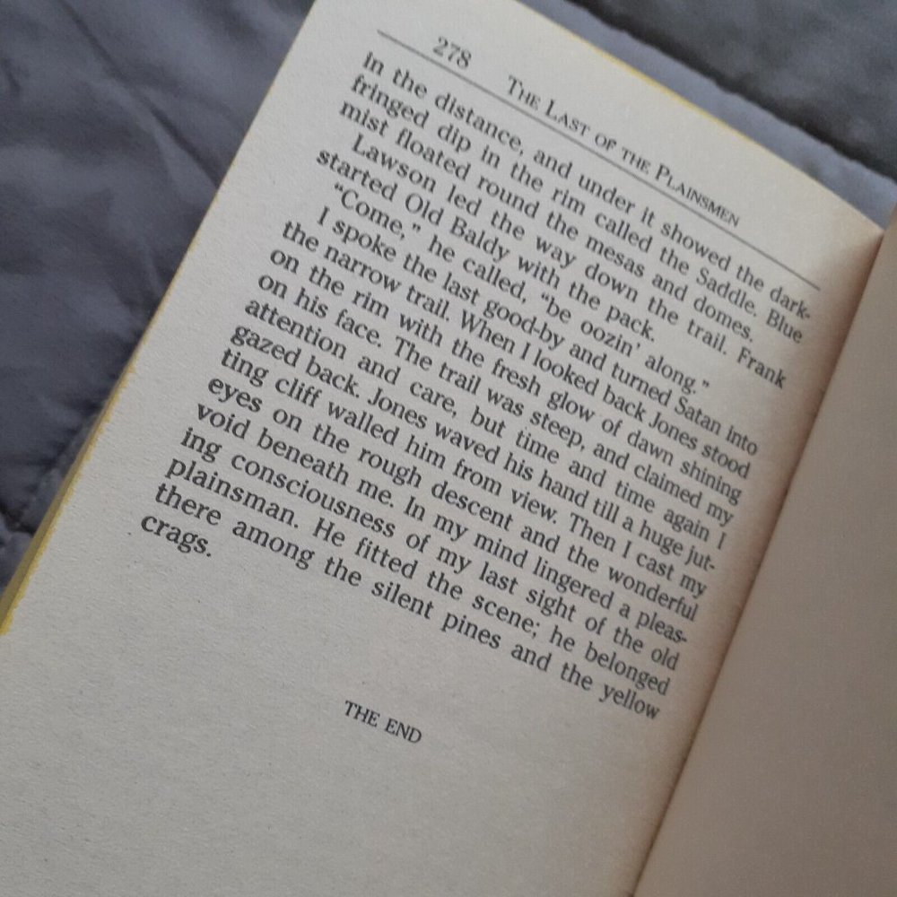 The Last Of The Plainsmen By Zane Grey Vintage 1994 Paperback Book - Picture 13 of 13